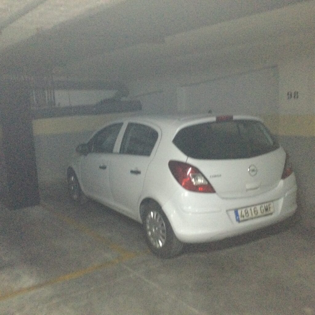 inpandige parkeerplaats